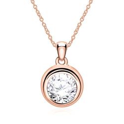 Kette für Damen aus 585er Roségold mit Brillant female