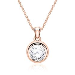 Diamantkette aus 14-karätigem Roségold female