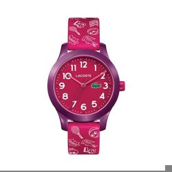 Lacoste Kinderuhr Tennis mit Quarzwerk pink lila unisex