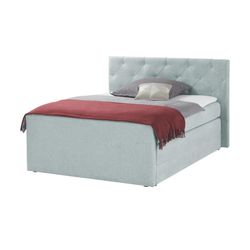 Höffner Boxspringbett Huntingdonshire ¦ grün ¦ Maße (cm): B: 150 H: 120 T: 220