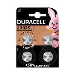 Duracell Cr2025 Lithium-Knopfzelle 3V, Batterie 4 Stück, Cr2025