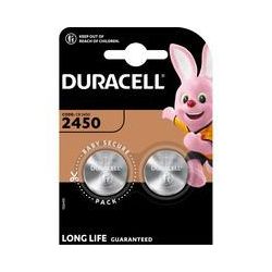 Duracell Cr 2450 Lithium-Knopfzelle 3V, Batterie 2 Stück