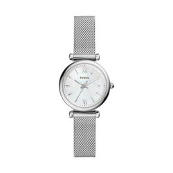 Fossil Hellgrau Damenuhr Carlie Mini