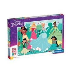 Clementoni Supercolor Maxi - Disney Princess, Puzzle 104 Teile