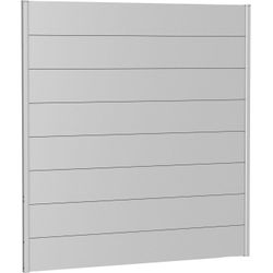 Biohort Dunkelgrau Metallic Sichtschutzelement 8 Metall-Paneele Und 2 Führungsschienen Lxh: 180X182 Cm von Baur - Image 4