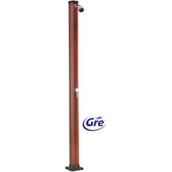 Gre Unisex Braun - Runde Solardusche Pvc-Holzimitat 20 Liter Ar1020w - Image 5