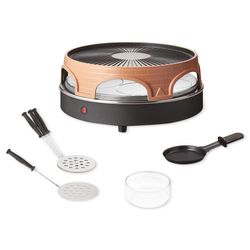 Emerio Pizza Ofen Po-113255.4, 2In1, Mit Raclette-Grill, 1500 W