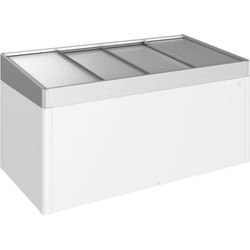 Biohort Frühbeetaufsatz für HochBeet (passend zu Größe 2x1) 201 x 102 x 77 cm (Gr. 2x1) silber-metallic - Image 4