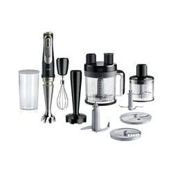 Braun Multiquick 9 Stabmixer Mq 9187XLi Edelstahl/Schwarz, 1.200 Watt, Mit Küchenmaschinen-Aufsatz, Zerkleinerer, Kartoffelstampfer