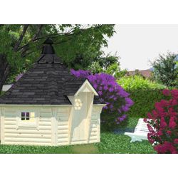 PALMAKO Grillkota »Eva«, Holz, natur, BxT: 429 x 372 cm - beige - Image 4