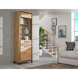Vitrine  Trondheim ¦ holzfarben ¦ Maße (cm): B: 64 H: 209 T: 42.0 Schränke > Vitrinen - Sconto - Image 6
