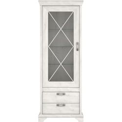 Vitrine mit Glastür Pinie weiß Breite 78 cm - KASHMIR - Image 3