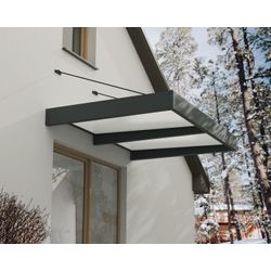 Canopia Vordach Sophia XL 2000 Grau Alu 192 x 140 cm - Image 3