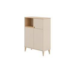 Paidi Cashmere Beige Scandinavian Wood Highboard "Mila & Ben Steiff By In Beige 3 Türen Mit Push-To-Open" Stabiles Regal Mit Massivholz-Füßen Standregal Geprüfte Qualität von Baur - Image 3