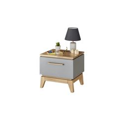 Paidi Schiefergrau Eiche Massiv Nachtkommode "Stiene In Beige Oder Grau Schublade Mit Soft-Close" B/H/T Ca. 48/47/40Cm Moderner Und Langlebiger Nachttisch Mit Massivholz Geprüfte Qualität von Baur - Image 5