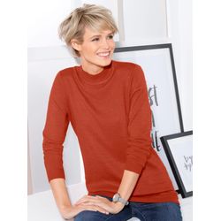 Damen Stehkragenpullover weich wie Kaschmir terrakotta, Größe 48 - Bild 3