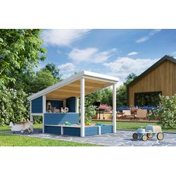 Nordic Holz Lichtblau Sandkasten "Pippi 1" Spielelement Mit Überdachung Bxtxh: 164X220x179 Cm von Baur - Image 4