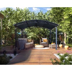 Palram Grau Canopia Aluminium Pavillon Tucson 4300 Anthrazit 435X359x242 Cm - Image 2