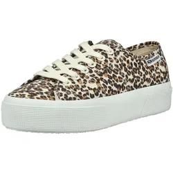 Superga Plateausneaker "Superga Sneaker Baumwolle", Damen, Gr. 39, Braun (Leopard), Textil, Schuhe Plateausneaker