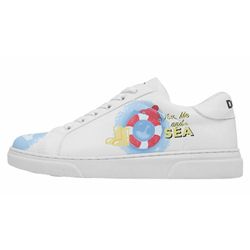 Dogo Damen Weiß Sneaker "Ace Low-Top Sneaker You Me And The Sea Sneaker" Handgefertigt erhältlich in Größe von Baur - Bild 4