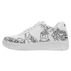 Dogo Damen Weiß Sneaker "Dice Low-Top Sneaker Bon Voyage Sneaker" Handgefertigt erhältlich in Größe von Baur - Bild 4