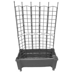 Khw Grau Spalier "Calypso" Bxtxh: 79X35x115 Cm Pflanzkasten Mit Rollen Und Bewässerungssystem von Baur - Image 3