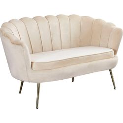 SalesFever Muschelsofa, Höhe: 78 cm, beige/goldfarben - Bild 4