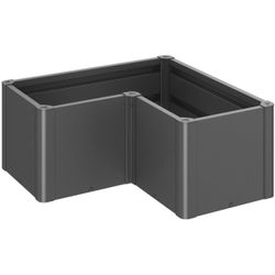 Biohort Dunkelgrau Metallic Hochbeet "Belvedere L-Form Mini 1 Verschiedene Farben" 102X102x45 Cm Extrem Langlebig Aus Metall von Baur - Image 4
