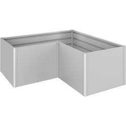 Biohort Silber Metallic Hochbeet "L-Form 2X1 Silber-Metallic" 201X201x77 Cm Extrem Langlebig Aus Metall von Baur - Image 4