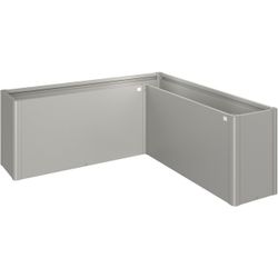 Biohort Quarzgrau Metallic Hochbeet "Belvedere L-Form Maxi 2 M Verschiedene Farben" 201X201x77 Cm Extrem Langlebig Aus Metall von Baur - Image 4