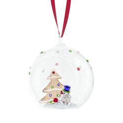 SWAROVSKI Ball Ornament Tree And Snowman 5701509 - Image 3