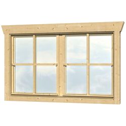 SKANHOLZ Doppelfenster für Gartenhäuser, Holz, BxH: 134,2 x 88,3 cm - Image 4