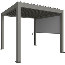 Biohort Sonnenschutzrollo manuell für Pergola für 3,5 m Seite quarzgrau-metallic - Image 4