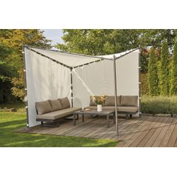 SIENA GARDEN Seitenteile »Berlino«, Breite: 300 cm, Polyester, weiß - weiss - Image 4