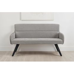 Byliving  Hellgrau Schwarz Sitzbank "Tino" 1 Stk. Tlg. Mit Federkernpolsterung In 140 Oder 160Cm Hochwertige Polsterbezüge von Baur - Image 3