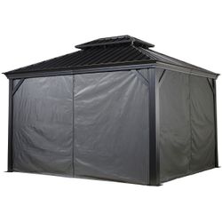 Sojag Dunkelgrau Pavillonseitenteil Passend Für Pavillon Messina/Mykonos 10X12 von Baur - Image 5