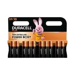 Duracell Plus Alkaline Batterie, Mignon Aa Lr06 1,5V, Extra Life 10 Stück, Aa (Lr06)