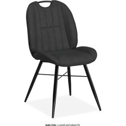 Omg Design Anthrazit Schwarz Anthrazit Esszimmerstuhl "Shelton" (Set) 2 Stk.esszimmerstuhl Pflegeleichter Bezug Mit Handgriff von Baur - Image 3