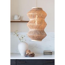 Good & Mojo Barbados Pendelleuchte, natur/braun - 40 cm - Bild 4