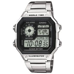 Casio, Armbanduhr, World Time Illuminator, Silber, (Digitaluhr, 42.10 mm) - Image 15