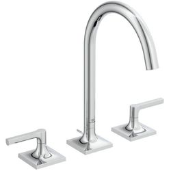 Ideal Standard Joy Neo 3-Loch-Waschtisch-Armatur Bd144aa Hebelgriffe, Ausladung 168Mm, Mit Metall-Ablaufgarnitur, Chrom