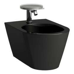 Laufen Schwarz Kartell Wand-Bidet, 1 Hahnloch, 370X545x430mm, - Image 5