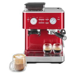 KitchenAid 5KES6551ECA Apfelrot Metallic Halbautomatische Espressomaschine mit M - Bild 7