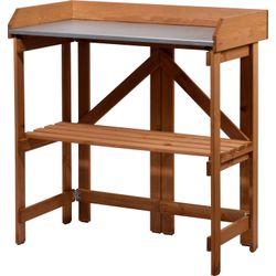 Dobar  Braun Hellbraun Natur Pflanztisch Bxtxh: 85X44x89 Cm von Baur - Image 4