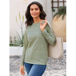 Schilf-Marine-Geringelt Langarmshirt - Bild 3