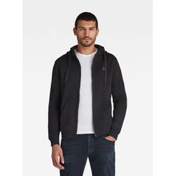 G-Star Raw Herren Schwarz Kapuzensweatjacke G-Star "Premium Basic Hooded Zip Sweater", Gr. S (44/46), (Dunkel ), Angeraute Sweatware, Obermaterial: 55... - Bild 8