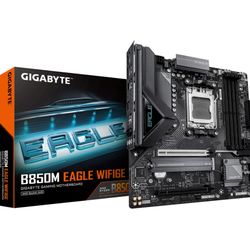 Gigabyte Schwarz Mainboard "B850m Eagle Wifi6e Mainboard - Amd Ryzen 9000 Serie Cpus, 8+2+2 Phasen", B:27cm H:7cm T:27cm, Mainboards - Bild 7
