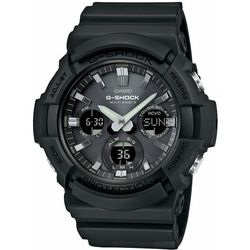 Casio Herren Schwarz,Schwarz Waveceptor Alarm Chronograph Grau/Schwarz Gaw-100B- Uhr - Bild 11