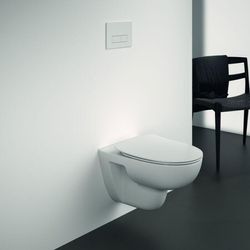Ideal Standard Weiss Combi-Pack I.life Wand-Tiefspül-Wc Rund, Spülrandlos & Wc-Sitz Softclose, Weiß - T467001 - Image 2