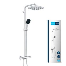 Grohe Silber Duschsystem, Vitalio Comfort 250 Duschsystem Mit Thermostatbatterie Und Vitalio Comfort 110 Handbrause, Inkl. Mon - Image 4